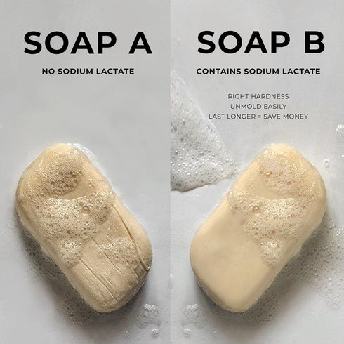 SODIUM LACTATE for Soap Making & Lotions | 60% USP Pure Natural Preservative | Harder Bar of Soap, Bigger Yield, Faster Cure Time, Provides Moistu...