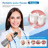 Water Dental Flosser oral irrigator,JNGOODS 300ml Rechargeable water flosser for teeth IPX7 Waterproof 9 Modes portable Oral Irrigator. LED displa...