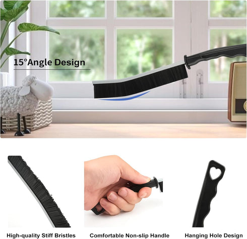 10Pcs Crevice Cleaning Brush Set,Hard Bristle Cleaning Supplies for Corner, Sink, Cup, Teapot, Bottle, Blender...