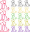 100 Pcs Colorful Animal Bookmarks Clips Cute Paper Clips Dog Shaped Paper Clips Fun Office Gifts Lovely 6 Colors Dog Shaped Marking Clips for Wome...