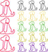 100 Pcs Colorful Animal Bookmarks Clips Cute Paper Clips Dog Shaped Paper Clips Fun Office Gifts Lovely 6 Colors Dog Shaped Marking Clips for Wome...