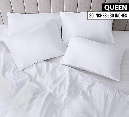 Utopia Bedding Queen Pillow Cases - 4 Pack - Envelope Closure - Soft Brushed Microfiber Fabric - Shrinkage and Fade Resistant Pillow Covers Queen ...