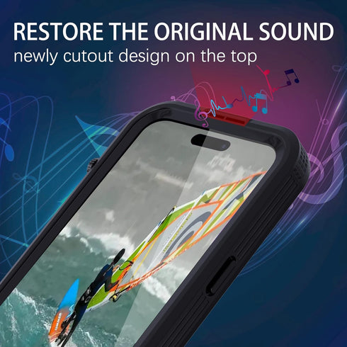 iPhone 14 Pro Max Waterproof Case with Screen Protector, Full Body Heavy Duty Protection Magnetic Case, Shockproof, Dustproof, Snowproof Case for ...