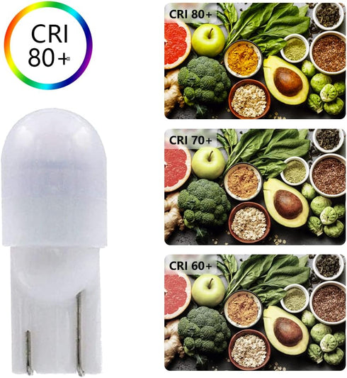 T10 Wedge Base LED Bulb 12V DC 1W, T5 T10 Low Voltage Landscape Light Bulbs, 4 Watts Incandescent Bulb Equivalent, Soft Warm White 2700K 10-Count...