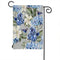 Moslion Floral Garden Flag Spring Plant Flowers Hydrangea Hibiscus Iris Bird Leaf Flags Double-Sided Banner Welcome Yard Flag Outdoor Home Decor. ...