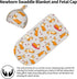 Cute Swaddle Blanket dog corgi Baby Stuff Newborn Baby Swaddling Blanket Sleep Sack with Beanie Hat Sets for Boys Girls Infant and Baby Shower Uni...