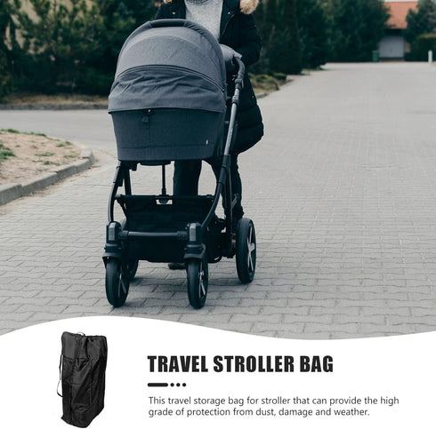 STOBOK Carseat Airplane Stroller Bag,Gate Check Stroller Bag Ultra Extra Large Air Travel Bag for Strollers Baby Adjustable Backpack Shoulder Stra...