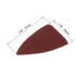 CNBTR Universal Oscillating Multitool Polishing Finger Sanding Pad Disc Sanding Sandpaper Sheet Set...