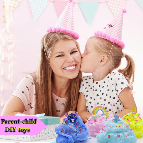 2Pack Cloud Slime Supplies Stress Relief Toy Scented DIY Putty Sludge Toy Gifts for Girls and Boys...