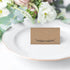 25 Rustic Kraft Tent Table Place Card For Wedding Thanksgiving Christmas Holiday Easter Catering Buffet Food Sign Paper Name Escort Card Folded Se...