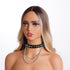 3Pcs Leather Spike Choker Studded Bracelet Cuffs Set Black Gothic Jewelry Rivet Collar Wristbands Puck Accessories for Men Women 80s Rock Goth Cos...