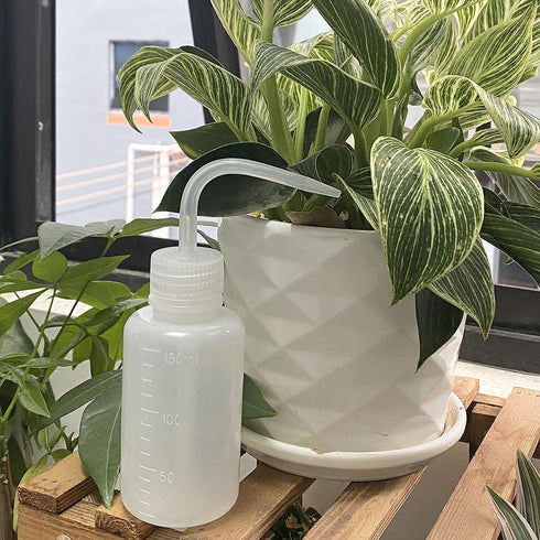 150ML Premium Eyelash Water Bottle for Extensions, 5oz White Tattoo Water Bottles No Need to Squeeze Hard, Easy to Carry Eyelash Bottle Rinse for ...