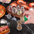 12 Pcs Cube Shape Mini Salt and Pepper Shakers Bulk 0.5 oz Small Cube Glass Spice Shaker with Plastic Mini Funnels for Wedding Kitchen Restaurant ...