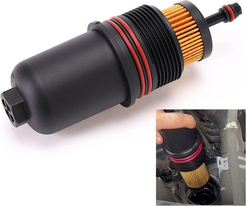FT4Z-6A832-C Oil Filter Cap Cover For 2017-2020 Ford Fusion & 2015 2016 2017 2018 2019 2000 F150 2.7L V6...