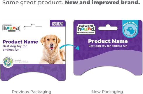 Outward Hound Mazee Puzzle Ball Interactive Treat Dispensing Dog Toy, Pink...