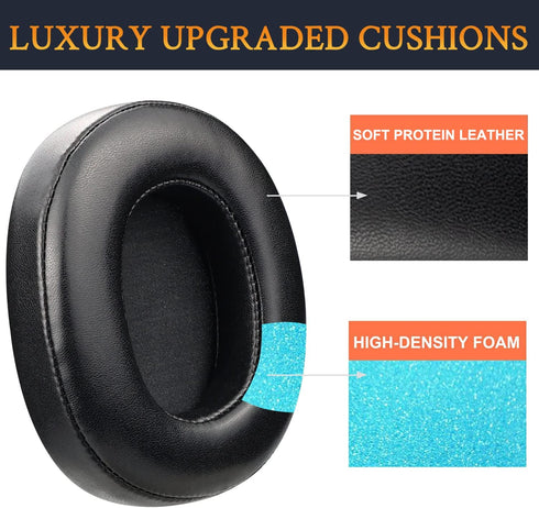 SOULWIT Professional Earpads Cushions Replacement for Turtle Beach Ear Force Elite 800/800X Wireless Gaming Headset, Ear Pads with Softer Protein ...
