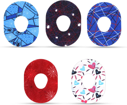 25pcs Adhesive Patches for Dexcom G7, Waterproof Adhesive Overpatch with Hole Sensor Covers Glucose Monitor Patch Spider Elements CGM Adhesive Tap...