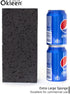 Big Sponge. Made in Europe. 6 Pack, Black. 8.9x4.3x2.4 Inch Extra Large Odorless Commercial Sponge for All Purpose Cleaning...
