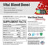 Vital Blood Boost - Dietary Supplement for White and Red Blood Cell Support - Iron with Selenium, Zinc, Vitamin B12 & Folic Acid - 90 Tablets, 90 ...