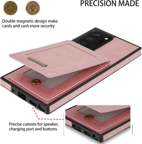 Asuwish Phone Case for Samsung Galaxy Note 20 Ultra 5G Wallet Cell Cover with Screen Protector and RFID Slim Credit Card Holder Stand Note20 Plus ...