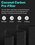H-HF400-VP True HEPA Filter Replacement Kit with H-PF400 Pre-Filter Compatible with HP400 Air Puri-fier Series (1 HEPA Filter & 4 Pre-Filters)...