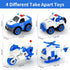 4PCS Take Apart Toys for 3-8 Year Old Boys Construction Toys DIY Assembly Police Car Toy Airplane Toy Motorbike Toy Boys Girls Kids Learning Educa...