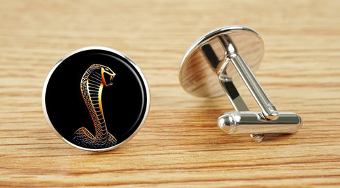Custom Classic Jewelry Tuxedo Shirt Sliver Cufflinks Men's Unique Business Wedding Gifts (Shelby Cobra)...