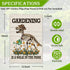 Gardening is a Walk in The Park Welcome Garden Flag, 12 x 18 Inch Double Sided Holiday Outdoor Farmhouse Lawn Decor Flag, Dinosaur Skeleton Yard F...
