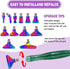 DoreenBow 21Pcs Diamond Art Painting Pens Glitter Christmas Diamond Art Painting Tools Stainless Screw Thread Tips Multi Placer Tips Ergonomic Dia...