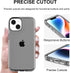 Case for iPhone 14 Plus / 15 Plus, Glitter Sparkle Bling Shockproof Protective Phone Cases for Women Girls, 6.7 Inch, Gray...
