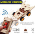 2 in 1 Science Experiment Kits for Kids,STEM Projects DIY Building Remote Control Solar Car Model Kit,3D Puzzles Wooden Motor Set,Assemble Gift To...