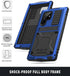 Samsung S23 Ultra Metal Bumper Silicone Case Samsung S23 Ultra Case with Stand Built-in Screen Protector Gorilla Glass Hybrid Military Shockproof ...