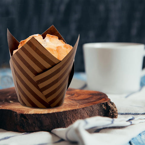 Lawei Set of 300 Tulip Cupcake Liner - Baking Paper Cups Muffin Liners Wrappers for Weddings, Birthdays, Baby Showers...