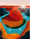 Tucocoo 5D Diamond Painting Kits for Adults Kids, Horse Shoe Bend Scenery Diamond Art Painting Kits DIY Full Drill Rhinestone Embroidery Arts Craf...