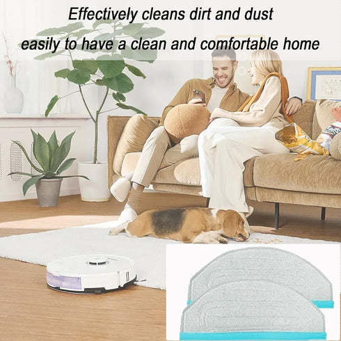 Mop Pad Replacement Part for Yeedi Cube for Yeedi CC Robotic Robot Vacuum Cleaner,6 Pcs Washable and Reusable Soft Microfiber Mop Pads Accessories...