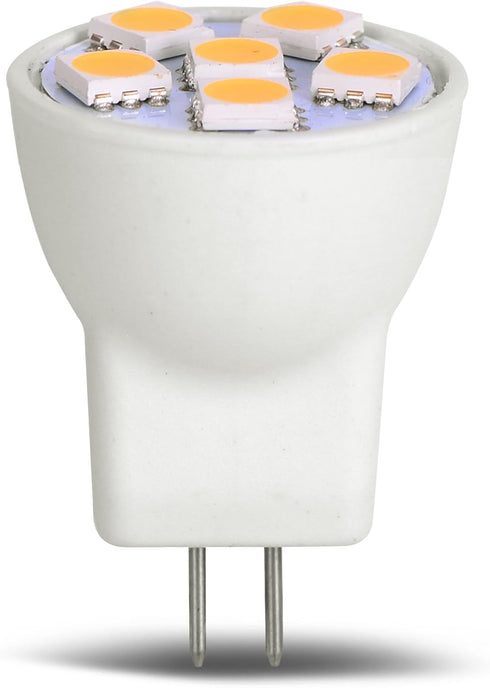 MR8 Light Bulb LED Replacement for Mini Halogen Recessed Lamps 12 Volt 1" Diameter GU4 RV Boat Camper Yacht Train Motor Home Interior Tiny House S...