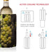 Vacu Vin Active Wine Cooler - Flexible Insulated Chiller For Standard Size Bottles - Keeps Drinks Refreshingly Cold - Durable & Easy To Use - Prem...