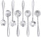 Maitys 16 Pieces Stainless Steel Flower Coffee Spoon Dessert Sugar Ice Cream Stirring Tea Spoon Set for Tableware Kitchen, Cafe or Bar(Silvery)...