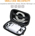 GLCON Small EVA Electronic Carrying Case - Hard Shell Protection Zipper Case for Earbud, Wired Earpiece, Bluetooth Headset, Earphone, Charger - Ce...
