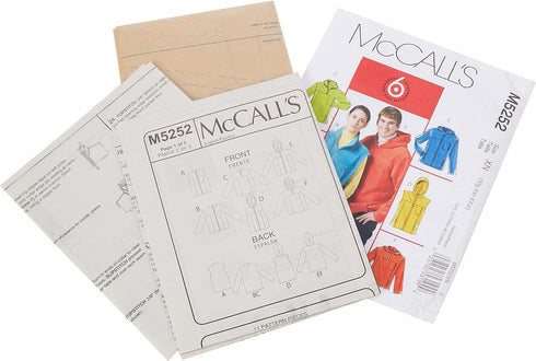 McCall's Patterns M5252 Misses/Men's Unlined Vest and Jackets, Size XN (XLG-XXL-XXXL)...