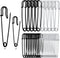 30PCS Large Safety Pins, 4" and 3" Heavy Duty Safety Pins Assorted, Big Safety Pins for Clothes, Stainless Steel Spring Lock Pins Blanket Pins for...