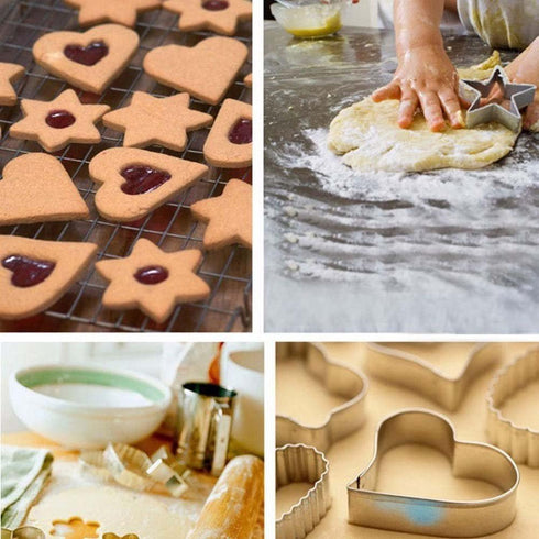 Heart Cookie Cutter Love Shape Decorating Mold Kitchen Stainless Steel Bakeware Tools (Heart)...