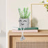 Uguisu 1PCS Cute Smiley Face Plant Pot with Feet Hanging Cement Planter Succulent Planter Small Flower Pots Fun Planter for Home and Room Decorati...