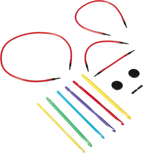 Love2Crochet Interchangeable Crochet Hook Set, USF 5/3.75mm-J10/6mm (L2CF5-J10)...