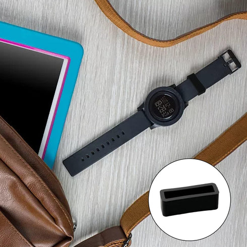 Honbay 4PCS 18mm Rubber Replacement Watch Band Loops Silicone Watch Strap Keeper Retainer Holder Ring...