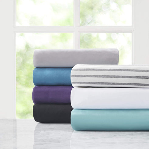 Comfort Spaces Microfiber Bed Fitted Sheet 14" Deep Pocket, Wrinkle Resistant, All Around Elastic - Year-Round Cozy Bedding, Fitted Sheet ONLY, Tw...