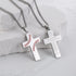 Baseball Cross Necklace for Boys Men, Stainless Steel Cross Pendant Chain 24 Inches, Inspirational Bible Verse Quote Religious Gift...
