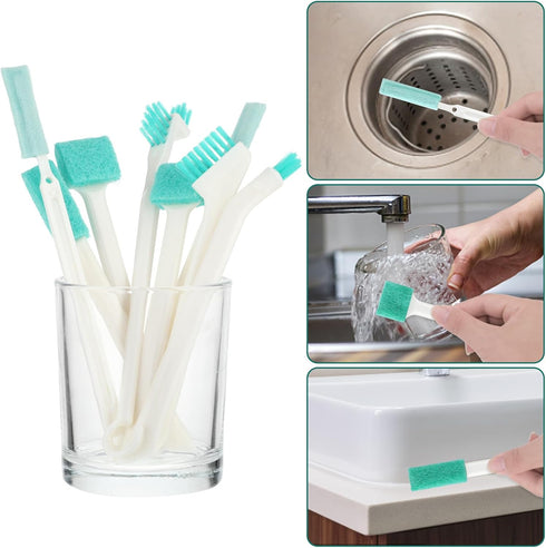 8Pcs Small Cleaning Brushes for Household, Detailed Cleaning Tool, Crevice Cleaning Tool Set, Detail Tiny Scrub Cleaner Brush for Window Groove Bo...