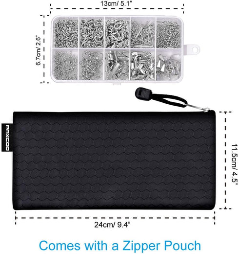 PAXCOO Jewelry Making Supplies Kit - Jewelry Repair Tool with Accessories Jewelry Pliers Jewelry Findings and Beading Wires for Adults and Beginne...