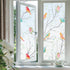 Coavas Window Privacy Film Decorative Bird Stained Glass Window Film Bathroom Frosted Glass Window Cling Privacy Film Heat Blocking Static Cling D...